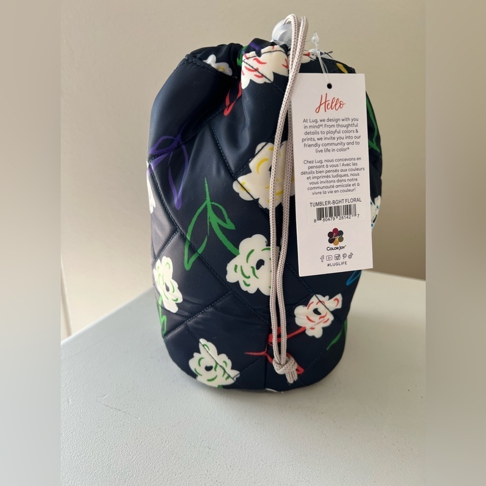 Lug Tumbler | Bright Floral Blue | NWT